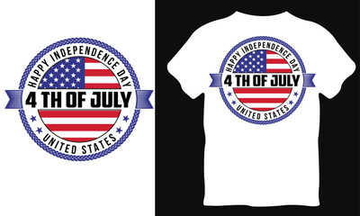 
Happy 4th July independence day t-shirt design. 4th of july 1776 american independence day t-shirt design. , Happy 4th July, USA Flag Vector. . graphic vector print for t shirt print design.