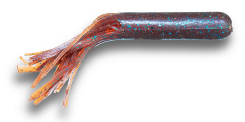 Shadow being a red tube jig that is used for fishing