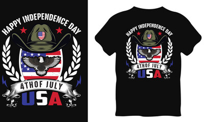 Happy 4th July independence day t-shirt design. 4th of july 1776 american independence day t-shirt design. , Happy 4th July, USA Flag Vector. . graphic vector print for t shirt print design.
