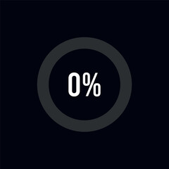 Circle Diagram Pie Charts Infographic Elements. Loading Progress Vector illustration