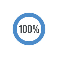 Circle Diagram Pie Charts Infographic Elements. Loading Progress Vector illustration