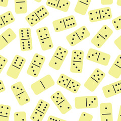 Pattern Domino - Messy White Bone Dominoes in White Background