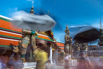 Giant at Temple of the Emerald Buddha - Wat Phra Si Rattana Satsadaram (Wat Phra Kaew) Bangkok.
