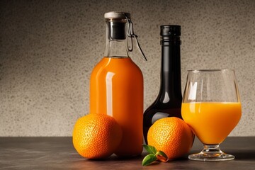 orange juice and oranges