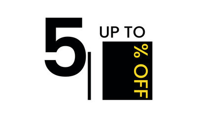 up to sale discount template, abstract 51 percent off vector, up to 51 percent discount template