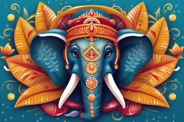Obraz na płótnie Canvas Traditional Sinhala and Hindu New Year background vector art illustration Sri Lankan Happy New Year. Generative AI