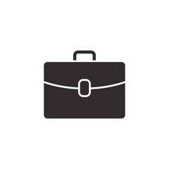 Briefcase vector icon. Bag Simple vector illustration for graphic and web design.