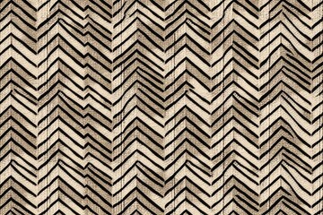 black and white chevron pattern on fabric. Generative AI