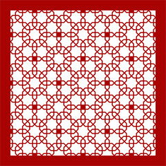 Pattern Star motifs, which were widely used in the Ottoman and Seljuk periods. Sacred geometry, star mandala, vector illustration. 