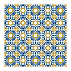 Pattern Star motifs, which were widely used in the Ottoman and Seljuk periods. Sacred geometry, star mandala, vector illustration. 