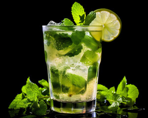 A Refreshing Cocktail Mojito Drink. Food & Drink Photography