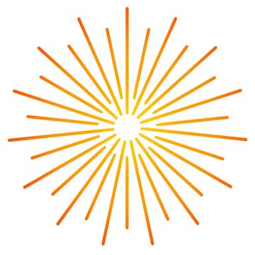 Abstract orange design on white background