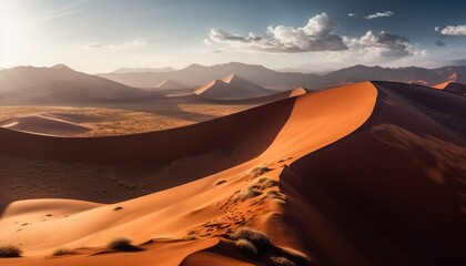 Fototapeta na wymiar sand dunes in the desert -Created using generative AI tools