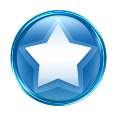 star icon blue on notebook on transparent background