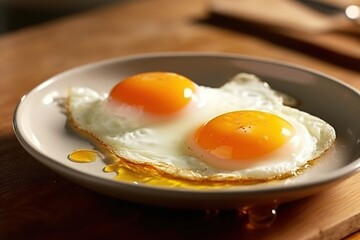fried egg. Generative AI.