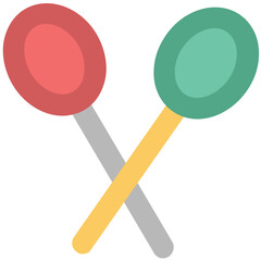 An icon of dumbbells, gym accessory 