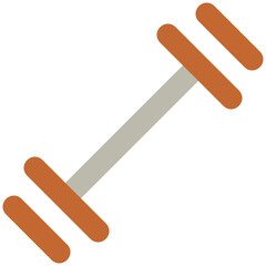 An icon of dumbbells, gym accessory 
