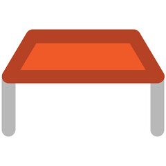 An editable icon of trampoline 