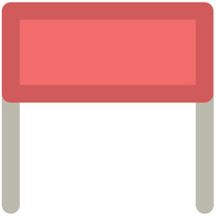 An editable icon of volleyball net 