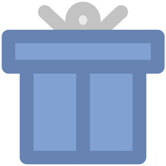 Creatively designed icon of gift 