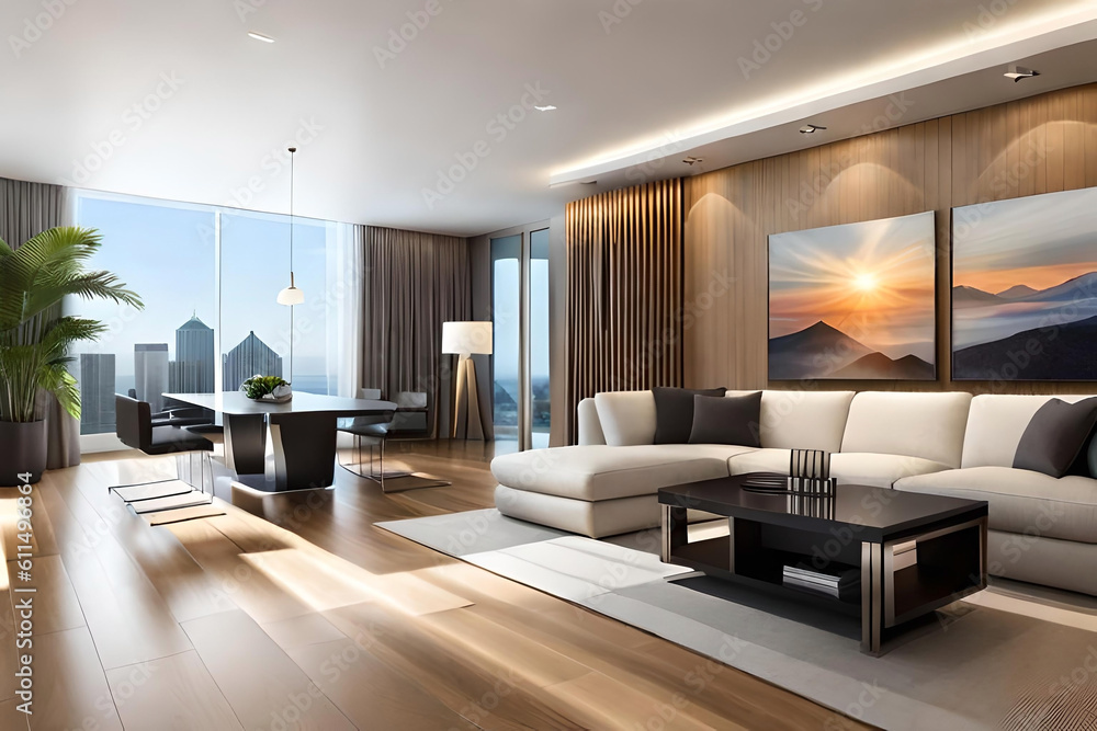 Poster a lounge with an image that features a blurred backdrop and a stunning blur effect, complemented by 