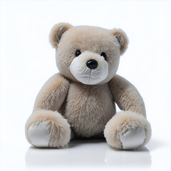 Fototapeta premium Toy Stuffed Tan Bear Generative AI