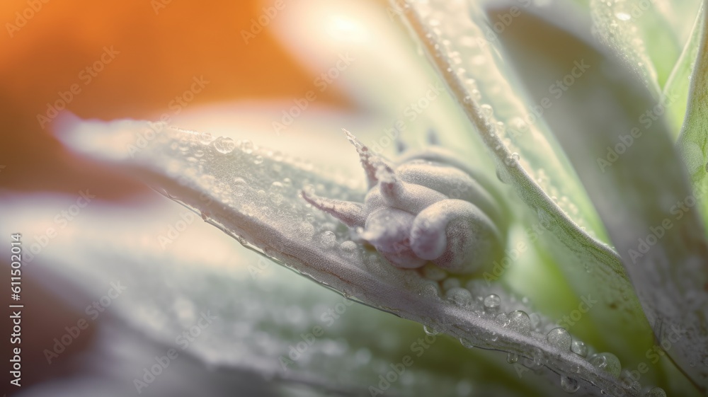 Poster a close up of macro photography of nature in dull style with a soft focus. generative ai image aig30