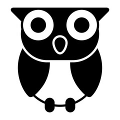 Owl Glyph Icon