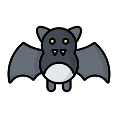 Bat Line Color Icon