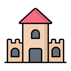 Castle Line Color Icon