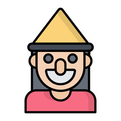 Witch Line Color Icon