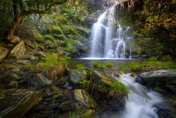Fototapeta na wymiar Pure water waterfall in Las Hurdes