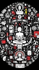 Meditation. Generative AI