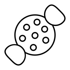 Obraz premium Candy Thin Line Icon