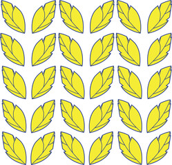pattern geometric shapes leaves yellow color