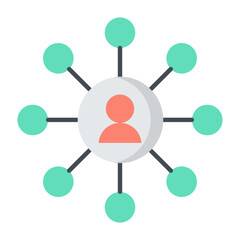 Affiliate Marketing Flat Icon