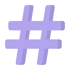 Hashtag Flat Icon