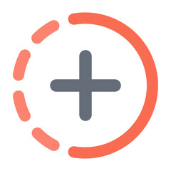 Add Button Flat Icon
