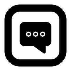Chatting Glyph Icon
