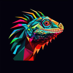 Colorful Logo- Iguana