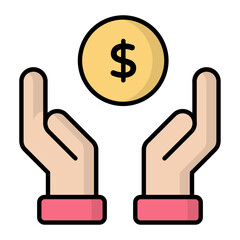 Creator Economy Line Color Icon