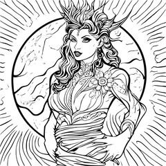 person with a sword in their hands