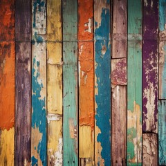 Colorful Abstract Brick Wall Pattern