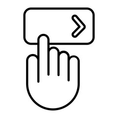 Call To Action Thin Line Icon