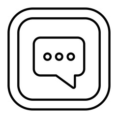 Chatting Thin Line Icon