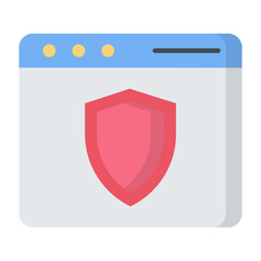 Cyber Protection Flat Icon