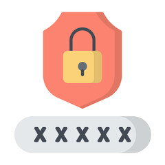 Password Security Flat Icon