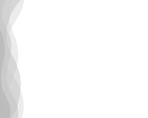 Fototapeta premium white background with left side grey border, blank space presentation page, graphic design background, powerpoint template, portfolio layout, corporate backdrop