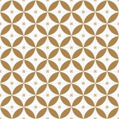 Japanese seamless pattern vector. Gold geometric background.