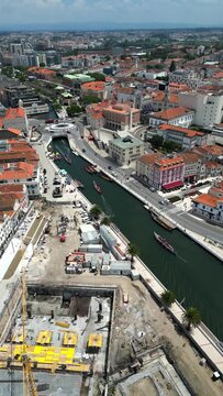 Portugal Aveiro 2023 Drone 4k Vertical